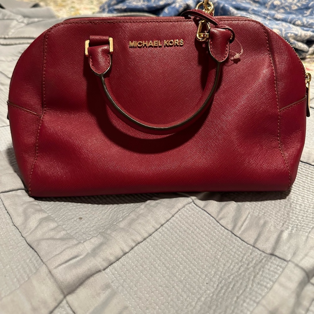 Michael Kors. Red bag.